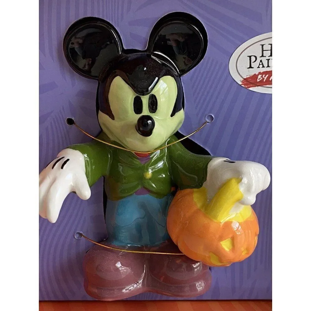 Disney Mickey & Minnie‎ Mouse  Frankenstein Halloween Salt & Pepper Shakers NEW